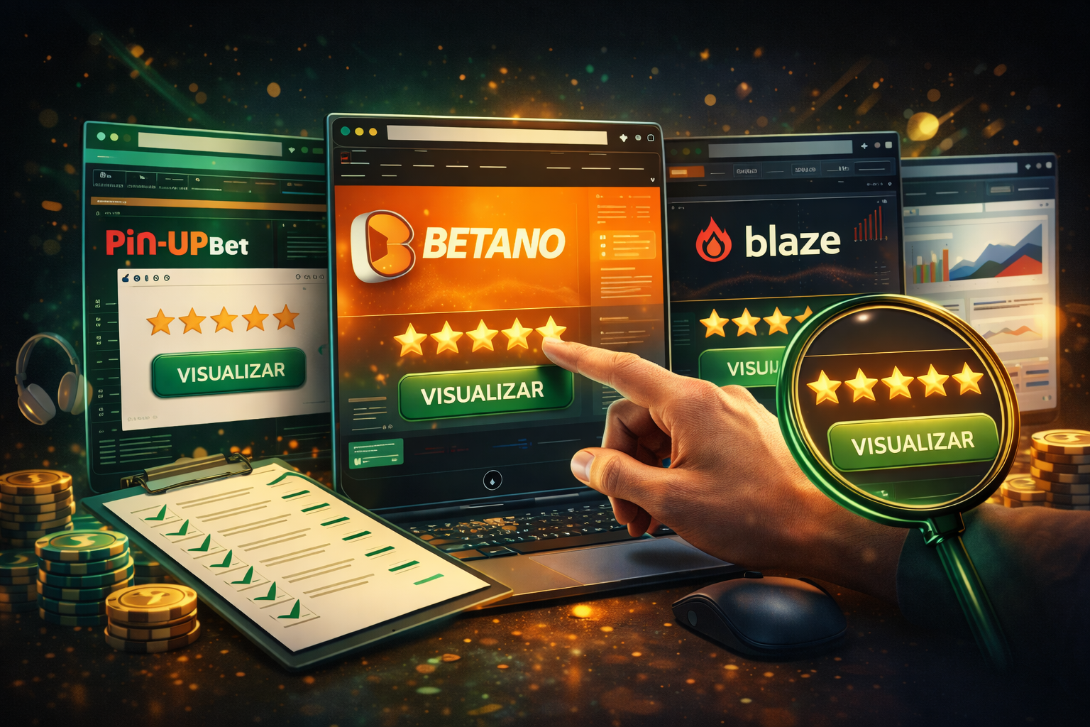 imagem de vitrine de cassino no portal